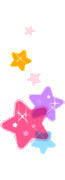 نجوم ملونة طائرة